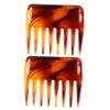 FOMIYES 2-Piece Retro Hair Combs with Wide Teeth, PC Detangling Combs for Hair Massage and Stress Relief, for Professional Salons and Personal Use view 1