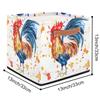 TropicalLife 36-L Foldable Fabric Storage Basket with Rooster Motif view 2