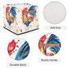 TropicalLife 36-L Foldable Fabric Storage Basket with Rooster Motif view 3