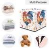TropicalLife 36-L Foldable Fabric Storage Basket with Rooster Motif view 4