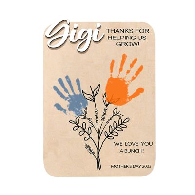 Handprint Craft Sign, Printable Flower Design