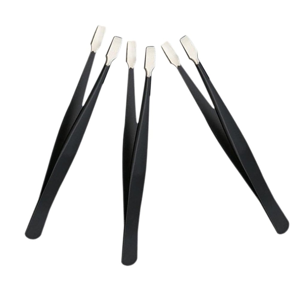 Black Stainless Steel Eyelash Applicators, 3-Pack
