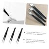 Black Stainless Steel Eyelash Applicators, 3-Pack view 3