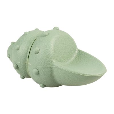 Duvoplus Shell Dispenser, Rubber, 7.5 x 7.5 x 14.5 cm, Green