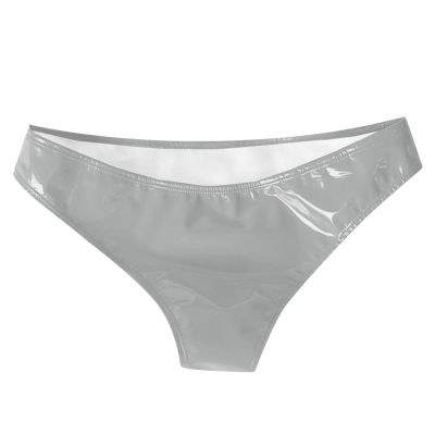 KBOPLEMQ Women's Wetlook Hotpants with Lace Open-Crotch