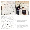 1-Sheet Spider Web Wall Sticker for Windows, Halloween Party Decor, Black PVC view 3