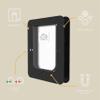 Hakuna Pets Small Pet, Cat and Dog Door with 2-Way Lock, Black view 3
