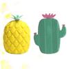 Pineapple-Shaped Silicone Shower Brushes, 2-Pack, Green view 2