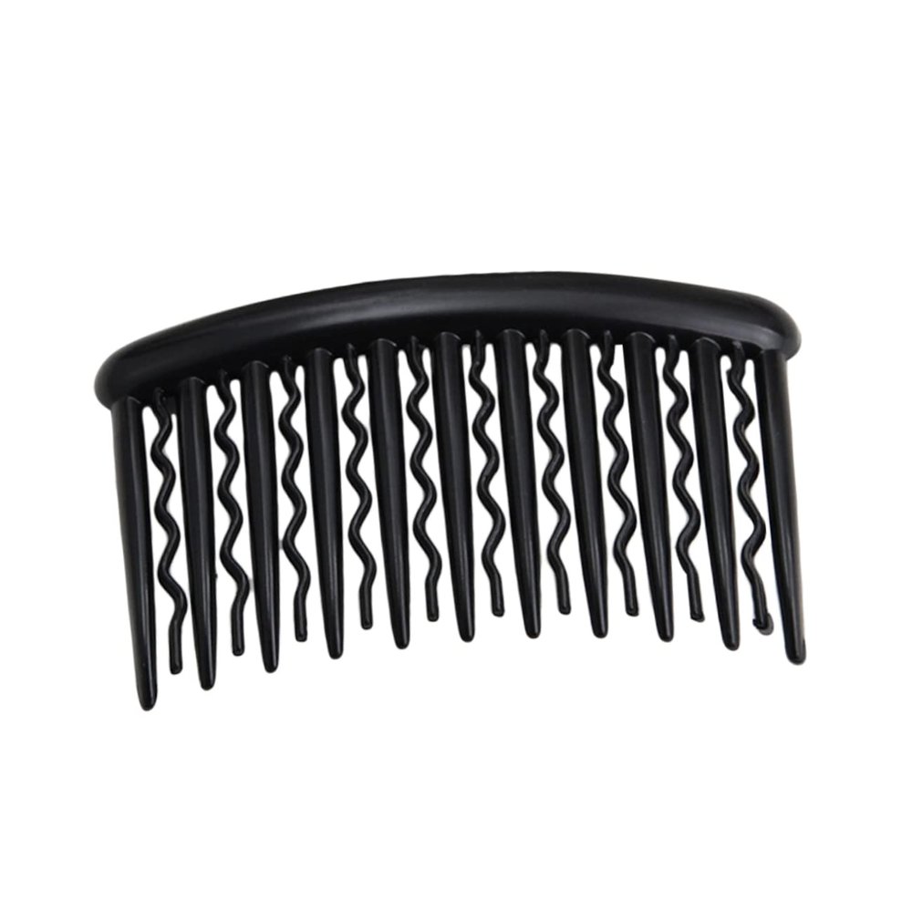 Small Vintage Black ABS Hair Combs for Women