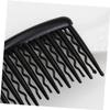 Small Vintage Black ABS Hair Combs for Women view 2