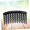 Small Vintage Black ABS Hair Combs for Women view 4