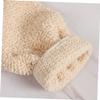 FOMIYES 3-Pack Linen Exfoliating Bath Gloves with Wrist Straps view 3