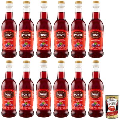 Italian Gourmet Red Wine Vinegar 6% PET 12 x 500 ml