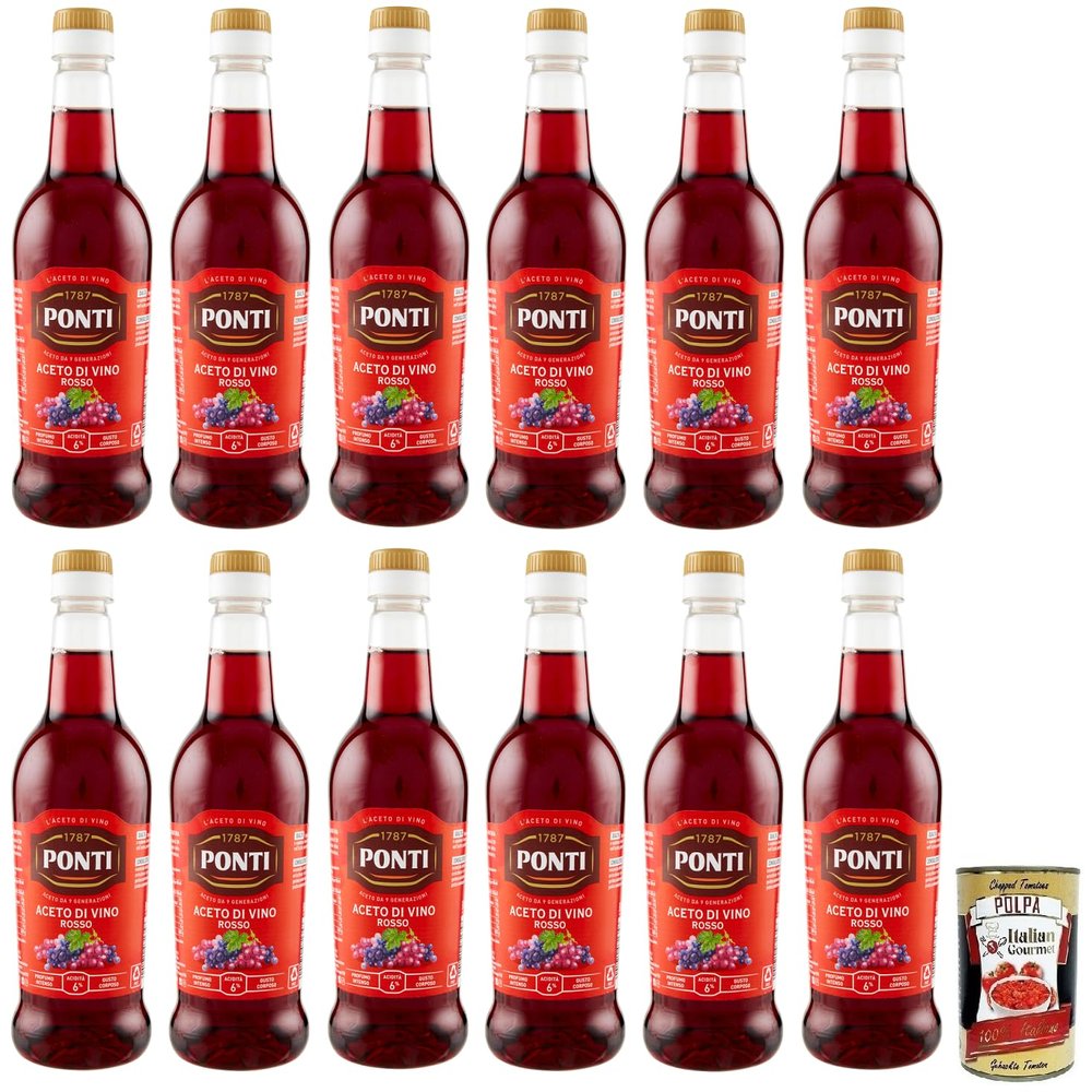 Italian Gourmet Red Wine Vinegar 6% PET 12 x 500 ml
