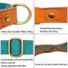 SARUEL Personalized Engraved Dog Collar and Leash Set, Blue, Size L, 2.0 cm view 3