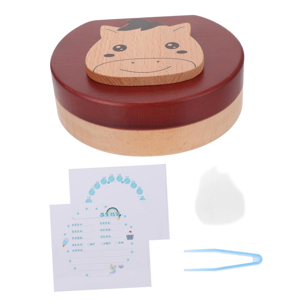 ibasenice Baby Keepsake Box with Tweezers and Vial for Boys and Girls