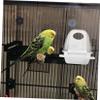 iplusmile 4-Piece Transparent Bird Feeders for Parrots, Durable and Easy to Install for Cages and Outdoor Use view 2