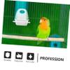iplusmile 4-Piece Transparent Bird Feeders for Parrots, Durable and Easy to Install for Cages and Outdoor Use view 4