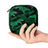 Period Product Storage Bag, Portable Menstrual Kit Pouch for Girls and Women, Dinosaur Green/Black, Multicolor, 4.7 x 6.6 x 6.6 in / 12 x 17 x 17 cm view 4