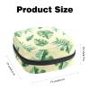 Women's Sanitary Pad Storage Bag, Tropical Leaf, Multicolor, 4.7 x 6.6 x 6.6 in view 2