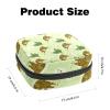Sanitary Pad Storage Bag, Portable Period Kit Bag for Girls and Women, Cute Pike Fish Pattern, Multicolor, 4.7 x 6.6 x 6.6 in/12 x 17 x 17 cm view 2