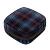 Women's Sanitary Pad Storage Bag, Portable Period Kit Pouch, Dark Blue Scottish Plaid, 12 x 17 x 17 cm view 1