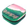 Women's Sanitary Pad Storage Pouch, Portable Period Kit Bag, Rice Field Print, Multicolor, 4.7 x 6.6 x 6.6 in / 12 x 17 x 17 cm view 1