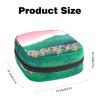Women's Sanitary Pad Storage Pouch, Portable Period Kit Bag, Rice Field Print, Multicolor, 4.7 x 6.6 x 6.6 in / 12 x 17 x 17 cm view 2