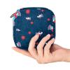 Sanitary Pad Storage Bag, Feminine Product Pouch, Portable Period Kit Bag for Girls and Women, Wintersweet Red Background, Multicolor, 4.7 x 6.6 x 6.6 in/12 x 17 x 17 cm view 4