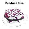 Women's Sanitary Pad Storage Bag, Portable Period Kit, Butterfly Pattern, Multicolor, 4.7 x 6.6 x 6.6 in view 2