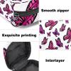 Women's Sanitary Pad Storage Bag, Portable Period Kit, Butterfly Pattern, Multicolor, 4.7 x 6.6 x 6.6 in view 3