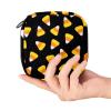 Menstrual Pad Storage Bag, Portable Period Kit Pouch, Halloween Candy Black, Multicolor, 4.7 x 6.6 x 6.6 in/12 x 17 x 17 cm view 4
