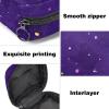 Sanitary Pad Storage Bag, Portable Period Kit Pouch for Girls and Women, Space Galaxy Design, Purple Multicolor, 4.7 x 6.6 x 6.6 in/12 x 17 x 17 cm view 3