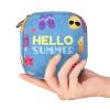 Sanitary Pad Storage Bag, Portable Period Kit Pouch for Girls and Women, Hello Summer Cute Food Ice Cream Pineapple, Multicolor, 4.7 x 6.6 x 6.6 in / 12 x 17 x 17 cm view 4