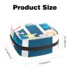 Sanitary Pad Storage Bag, Portable Period Kit Pouch for Girls and Women, Cute Multicolor Travel Bag, 4.7 x 6.6 x 6.6 in/12 x 17 x 17 cm view 2
