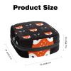 Sanitary Pad Storage Bag, Portable Period Kit Pouch with Feather, Arrows and Fox Design view 2