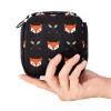 Sanitary Pad Storage Bag, Portable Period Kit Pouch with Feather, Arrows and Fox Design view 4