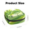 Women's Sanitary Pad Storage Bag, Portable Period Kit Pouch, Banana Tree Leaves, Multicolor, 4.7 x 6.6 x 6.6 in / 12 x 17 x 17 cm view 2