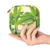 Women's Sanitary Pad Storage Bag, Portable Period Kit Pouch, Banana Tree Leaves, Multicolor, 4.7 x 6.6 x 6.6 in / 12 x 17 x 17 cm view 4