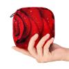 Sanitary Pad Storage Bag, Feminine Product Pouch, Portable Period Kit Bag for Girls and Women, Rose Red, Multicolor, 4.7 x 6.6 x 6.6 in/12 x 17 x 17 cm view 4
