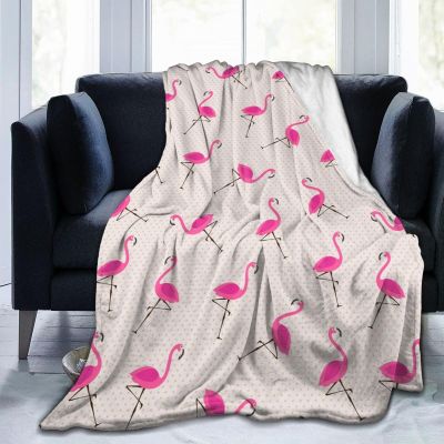 Duduho Pink Flamingos Blanket, Ultra-Soft, All-Season, 50 x 60 in