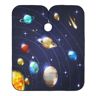 Colorful Solar System Salon Barber Cape