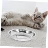 POPETPOP Stainless Steel Cat and Puppy Bowls, 4-Pack, Silver view 4