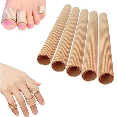 5-Pack 15 cm Cut-to-Fit Silicone Toe Tubular Bandages