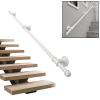 MObyat Stair Handrail, Complete Mounting Set, Wall-Mounted, Non-Slip Safety Grab Bar, White view 1