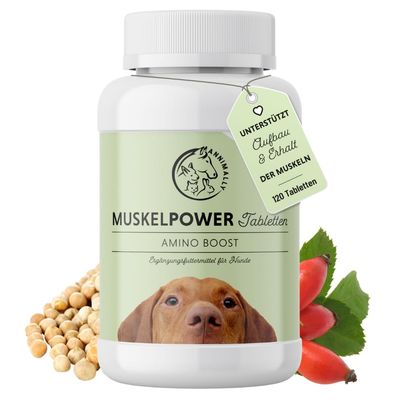 Annimally Amino Boost Tablets for Dogs, 120 Count