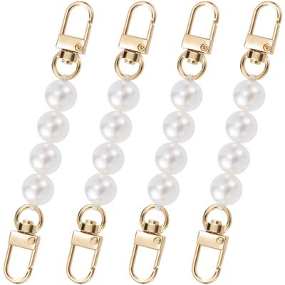 Joez Wonderful 4-Piece Pearl Purse Strap Extenders, 12 cm