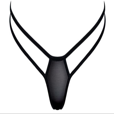 Lucky Cheeks Women's Sexy Mini G-String Venus in Black (as3, Alpha, s, Regular, Regular)