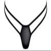 Lucky Cheeks Women's Sexy Mini G-String Venus in Black (as3, Alpha, s, Regular, Regular) view 1