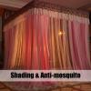 MIDUNU Girls' Bed Canopy, Dustproof Blackout Lace Curtain, Pink, 180 x 220 x 200 cm view 3